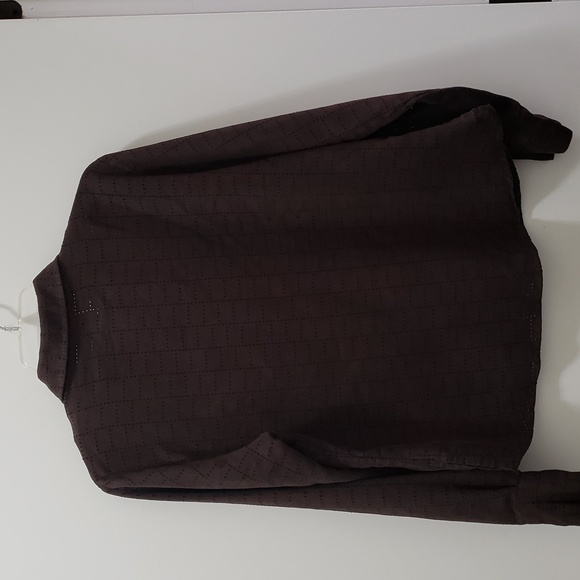 Womens Westbound No Iron Soft and Comfortable Vegan Faux Suede Button Down Shirt - Picture 2 of 6